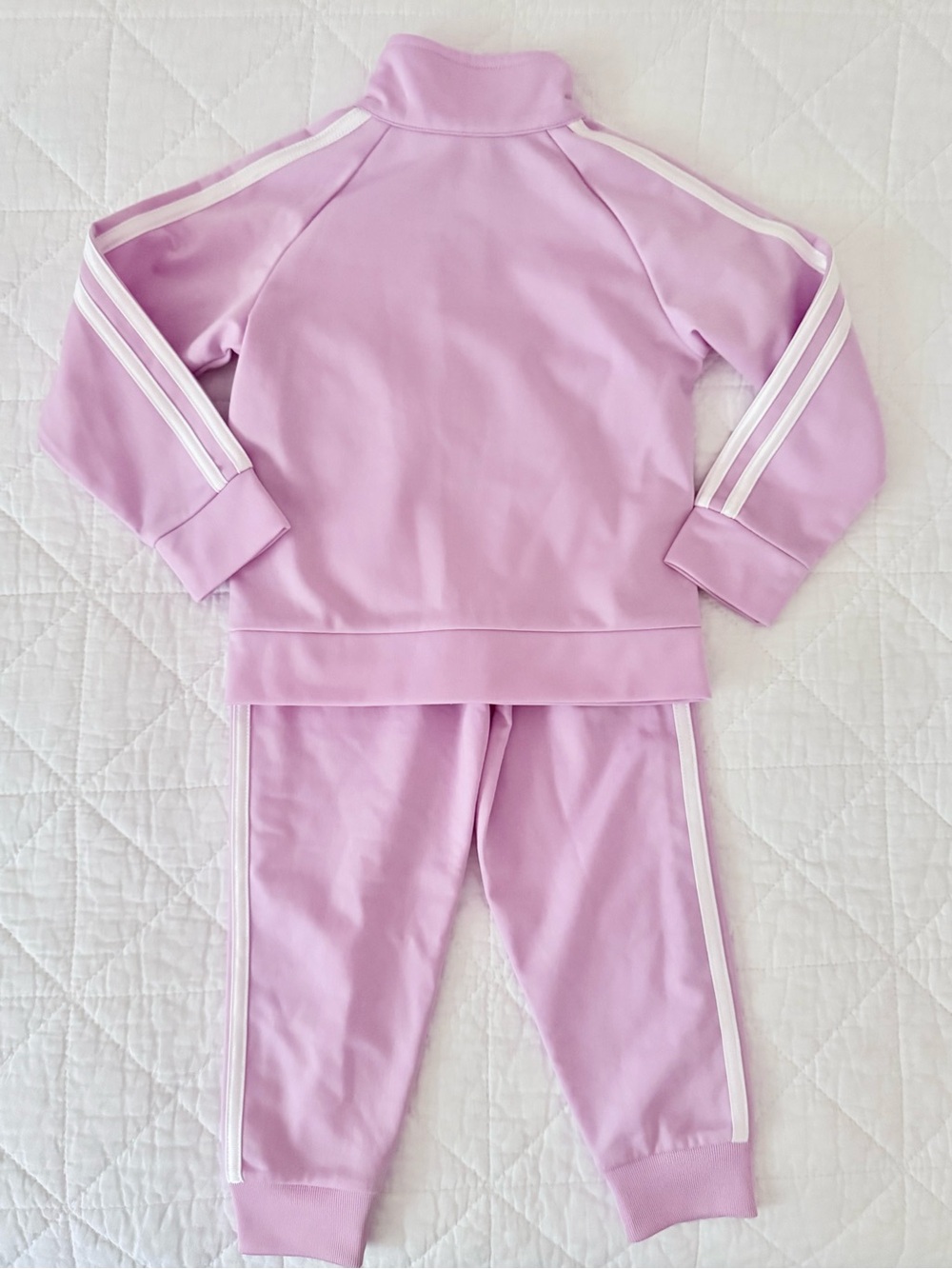 NEW 3T Adidas Pink Kids Track Jacket & Pants Matching Set NWOT - Picture 6 of 6
